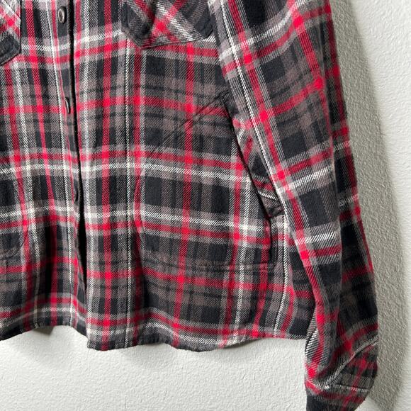 Woolrich Oxbow Bend Plaid Flannel Shirt Jacket Women’s Medium Red Black - Picture 6 of 13